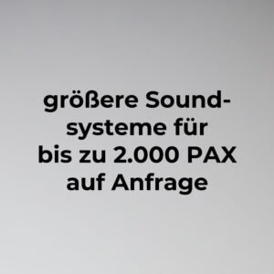 Funktion One PA Anlage XXL  (auf Anfrage)